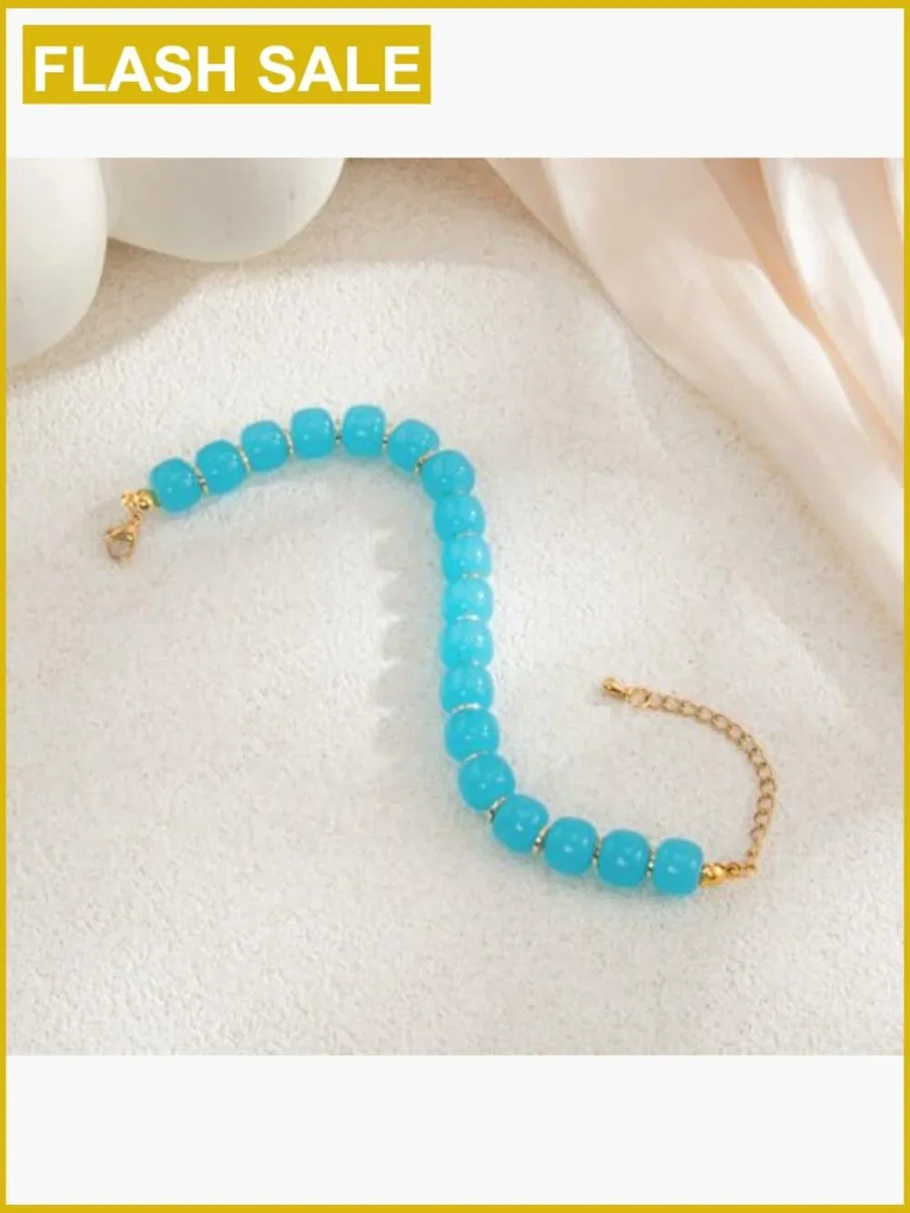 Chunky Beaded Bracelet Women Handmade Statement Jewelry Wrap